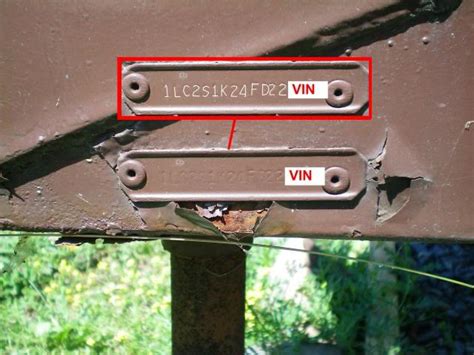 Check both the inside surface of the door as well as the along the edge. . Horse trailer vin number lookup